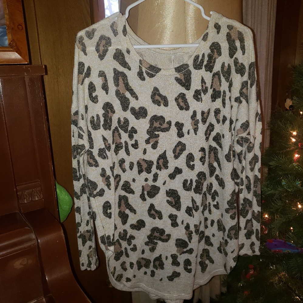 Leopard print sweater